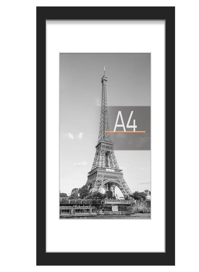 EasyGoods Photo Frame for Wall Decoration - Black, A4 Picture Frame, Display Pictures Frames, Wall Gallery Poster Frame, A4 Size Frame Set of 1 - Image 1